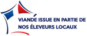 Viande issue en partie de nos éleveurs locaux